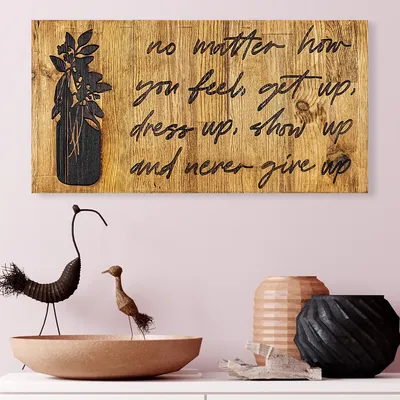 Immagine prodotto di Wallity, No- SKL1132, Colore noce, Nero, Altre decorazioni per la casa, 30 x 3 x 58 cm, 100% legno (spessore: 3 cm)