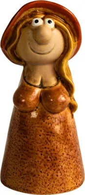 Produktbild von Gartenfigur Frau aus Keramik Zaunhocker Dekofigur Gartendeko Garten Dekoration