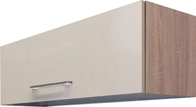 Produktbild von Kurzhängeschrank Küche - 100 cm breit - Kaschmir Glanz, mit Klapptür – Neapel