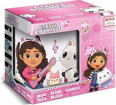 Produktbild von Stor Gabbys Dollhouse Ceramics In Gift Box 325ml Tasse Rosa  Rosa One Size