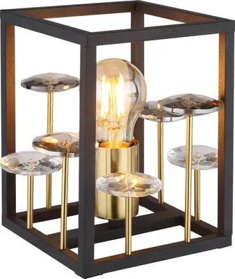 Produktbild von Globo Lighting Tischleuchte Metall schwarz matt, 1x E27