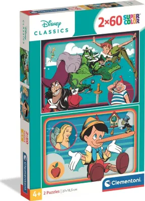 Image de CLEMENTONI - 2x60 pièces - Classique Disney