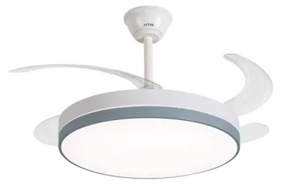 Obrázek produktu pro Stropní ventilátor se sklopnými lopatkami, 65 W, 6 rychlostí, bílý, průměr 106 cm