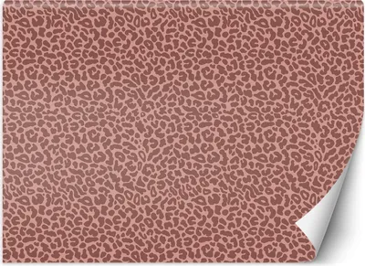 Zdjęcie produktu dla Fototapeta filzelinowa Pantera leopard tekstura wzór 300x210 cm Feeby Różowy klej w zestawie  łatwa w montażu