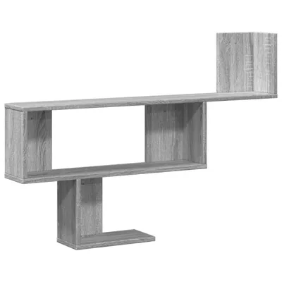 Obrázek produktu pro vidaXL Nástěnná police šedá Sonoma 100x15x70 cm materiál na bázi dřeva
