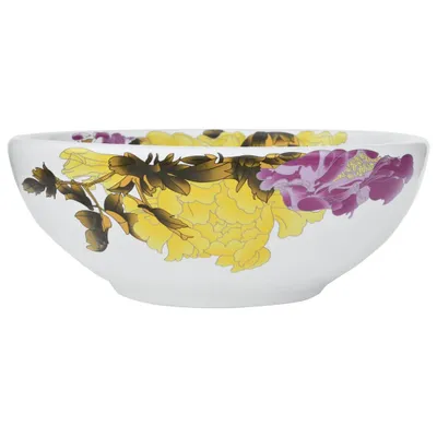 Zdjęcie produktu dla vidaXL Umywalka nablatowa wielokolorowa okrągła Ø41x14 cm ceramiczna