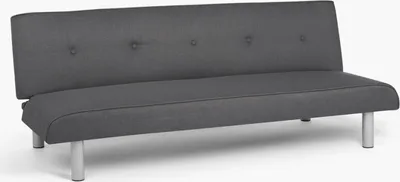 Immagine prodotto di Divano letto a 3 posti in tessuto per soggiorno Larimar XL - Grigio scuro