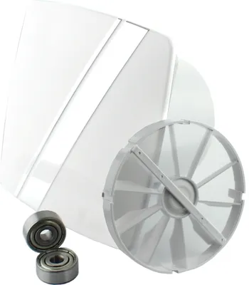 Produktbild von Wohnraumlüfter Lüfter Deckenlüfter Ventilator Badventilator Badlüfter Kugellager Rückstauklappe Ø 100 mm Nachlauf/Timer weiß/silber