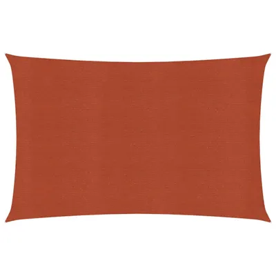 Image de Voile d'ombrage 160 g/m² rouge terracotta 6x7 m HDPE