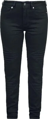 Produktbild von Black Premium by EMP Damen schwarze Jeans im slim Fit W29L32