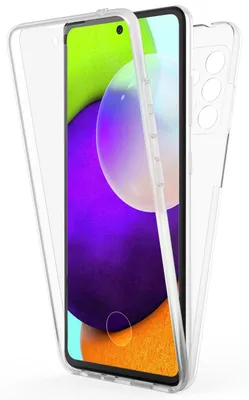 Produktbild von NALIA 360 Grad Handy Hülle für Galaxy A52 5G / A52, Transparent Full Cover Case