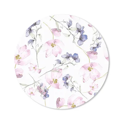 Produktbild von MuchoWow® Mauspad Mousepad Blumen - Aquarell - Bohème - Muster 50x50 cm - Mousepads - Maus Mat - Pad - Mausunterlage - Vinyl