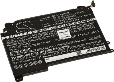 Produktbild von Akku kompatibel mit Lenovo Typ SB10F46459