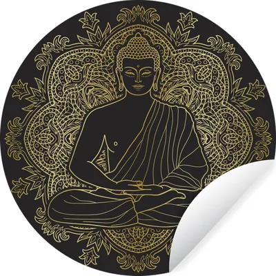 Produktbild von MuchoWow® - Tapetenkreis - Wandbild rund - Schlafzimmerdekoration - Wanddeko - runde Tapete - Kunst für zu Hause
