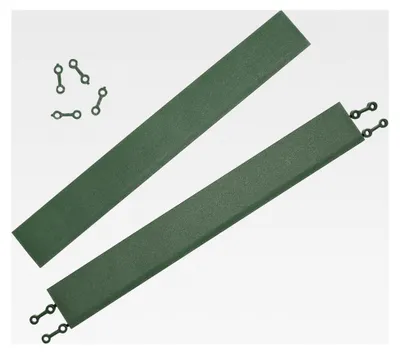 Produktbild von Kantenleiste für Kunststofffliesen, Länge: 38 cm, Set: 2 Kantenleisten, grün
