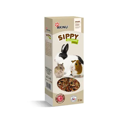 Obrázok produktu pre Akinu SIPPY Tyčinka s ovocím doplnkové krmivo pre hlodavce 2 ks