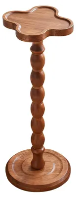 Obrázek produktu pro Kulatý konferenční stolek s nohama, 60 cm, Hnědý
