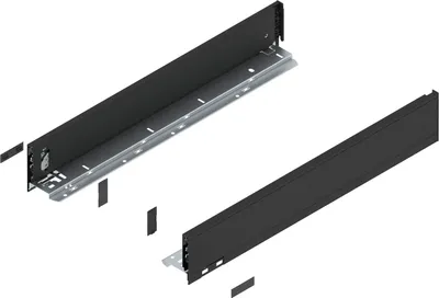 Produktbild von BLUM LEGRABOX pure Zarge Höhe M, NL 550, Carbonschwarz