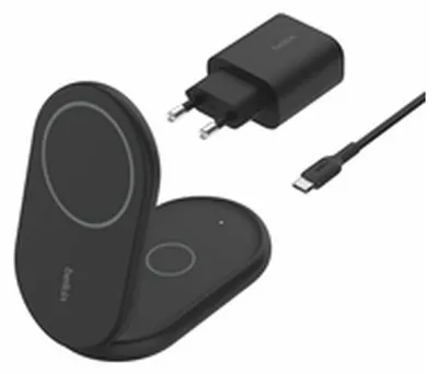 Image de Belkin BoostCharge Écouteurs, Smartphone Noir USB Recharge sans fil Charge rapide Intérieure