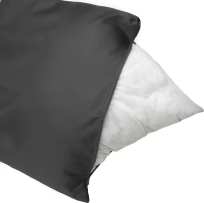 Produktbild von 2er set Gartenkissen 60x40 Abnehmbarer Kissenbezug rückenkissen Reißverschluss Gartenkissen Anthrazit dekokissen paletten rückenkissen garten lounge