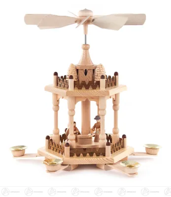 Obrázok produktu pre Pyramída s betlehemom, na sviečky d=14 mm šírka x výška x hĺbka 28 cmx31 cmx28 cm NOVINKA