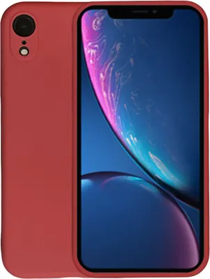 Immagine prodotto di Custodia per iPhone X/Xs in silicone - Custodia in silicone Backcover - Rosso