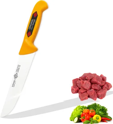Produktbild von EIKASO Solingen Germany Blockmesser 15cm Metzgermesser Fleischmesser für Anfänger & Fortgeschrittene rostfreies Molybdänstahl mit ergonomischen Griff