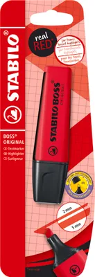 Produktbild von STABILO Textmarker -  BOSS ORIGINAL REALRED - Einzelstift - rot karminrot
