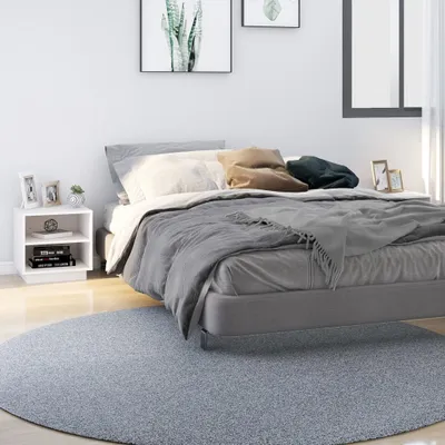 Image de vidaXL Tables de nuit 2 pcs. Blanc 40x34x40 cm Pin massif