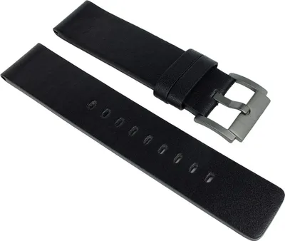 Produktbild von Adora Nautic > Uhrenarmband 22mm glattes Leder schwarz > AN2120