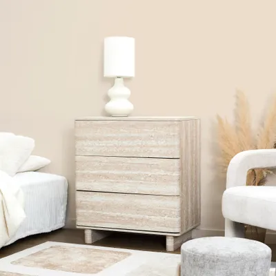 Image de Commode - HOME DECO FACTORY - Pietra - 3 Tiroirs - Multicolore