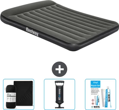 Obrázek produktu pro Bestway nafukovací matrace - pro 2 osoby - 152 x 203 x 30 cm - zelená - včetně příslušenství