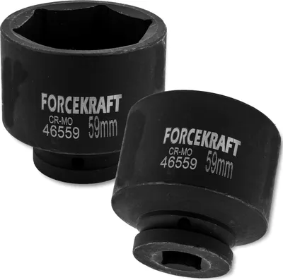 Produktbild von FORCEKRAFT Schlagschraubendreheraufsatz 3/4" 59 mm 6-kantig