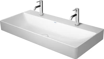 Produktbild von Waschtisch DURASQUARE o ÜL m HLB 2 HL geschli 1000x470mm weiß weiß