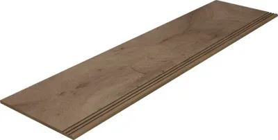 Produktbild von MIRAVA Feinsteinzeug Stufenfliese OSLO walnut dark 29.8 x 120 x 0,9 cm UGL