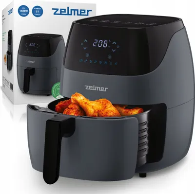 Produktbild von Schwarz Zelmer Luftfriteuse 1500W 5L Gesund Frittieren