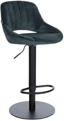 Image de Fauteuil rembourré en velours gris foncé, modèle Milet B