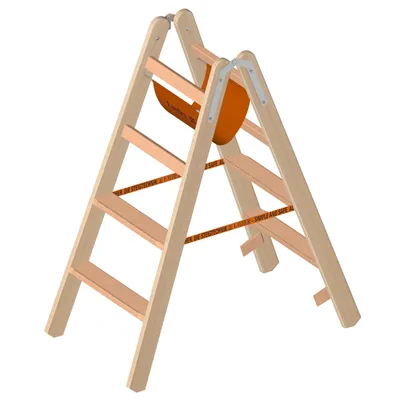 Produktbild von Layher Holzstehleiter mit Stufen 1020, 1020004