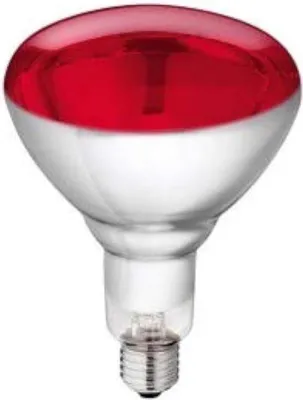 Image de Lampe infrarouge 250 W rouge à chauffage rapide, verre trempé