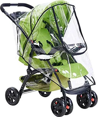 Produktbild von Kinderwagen Regenschutz - Universal Tragbare Gute Luftzirkulation, Schadstofffrei Regenschutz für Kinderwagen 55 x 80cm