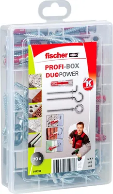 Produktbild von Fischer Profi-Box DuoPower + Haken (40 Teile)