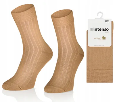Produktbild von Intenso Merino Wollsocken ohne Druck 90% Merino Beige