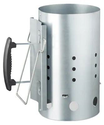 Obrázok produktu pre relaxdays 10022808_0 relaxdays Anzündkamin XL silber 30,0 cm