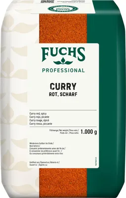 Zdjęcie produktu dla Fuchs Professional Curry czerwona ostra mieszanka przypraw opakowanie 1000g