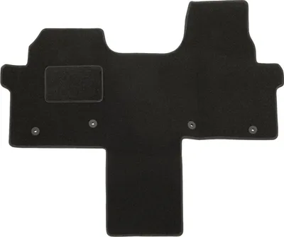 Image de Tapis De Sol Noir Velours Pour Ford Transit Custom Pour 2023 1pcs, Ajustement précis, Base Antidérapante, Renforcée dans la Zone de la Pédale
