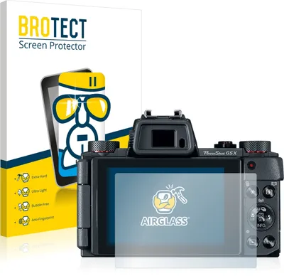 Produktbild von BROTECT Schutzglas für Canon PowerShot G5 X Schutzfolie Panzer Folie Glas Display Schutz klar