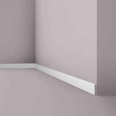 Immagine prodotto di Modanatura per pavimenti NMC FL10 WALLSTYL Noel Marquet Modanatura decorativa per bordi Modanatura decorativa moderna di colore bianco 2 m