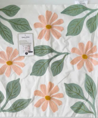 Image de Smukee Home Housse de coussin décorative florale 45x45cm
