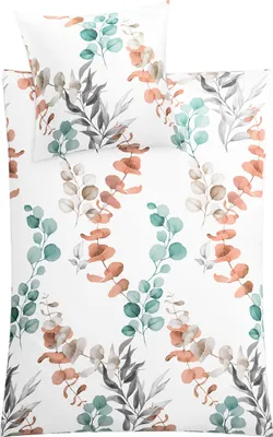 Produktbild von Kleine Wolke Bettwäsche Satin FABALES Eucalyptus 135 x 200 cm und 80 x 80 cm
