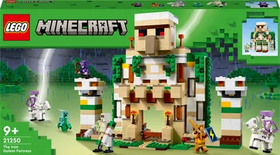 Obrázek produktu pro Postav si dobrodružství s LEGO Minecraft! Vytvořte si úžasnou pevnost Iron Golem a objevte kouzlo kostiček ve světě Minecraftu!